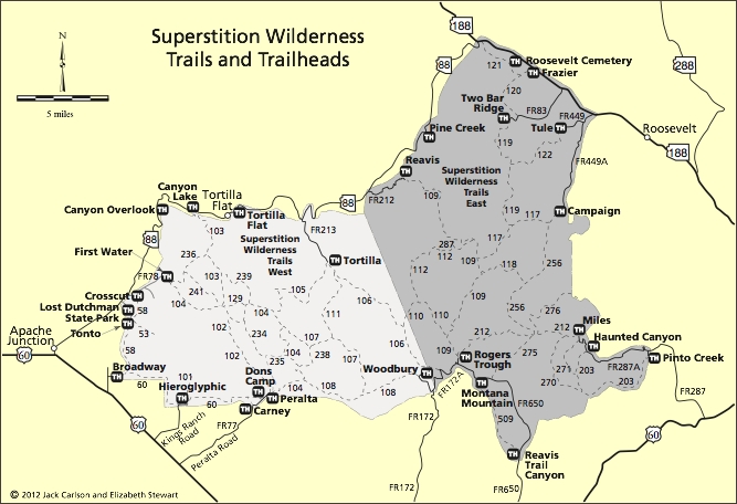 Trails and Trailheads Map